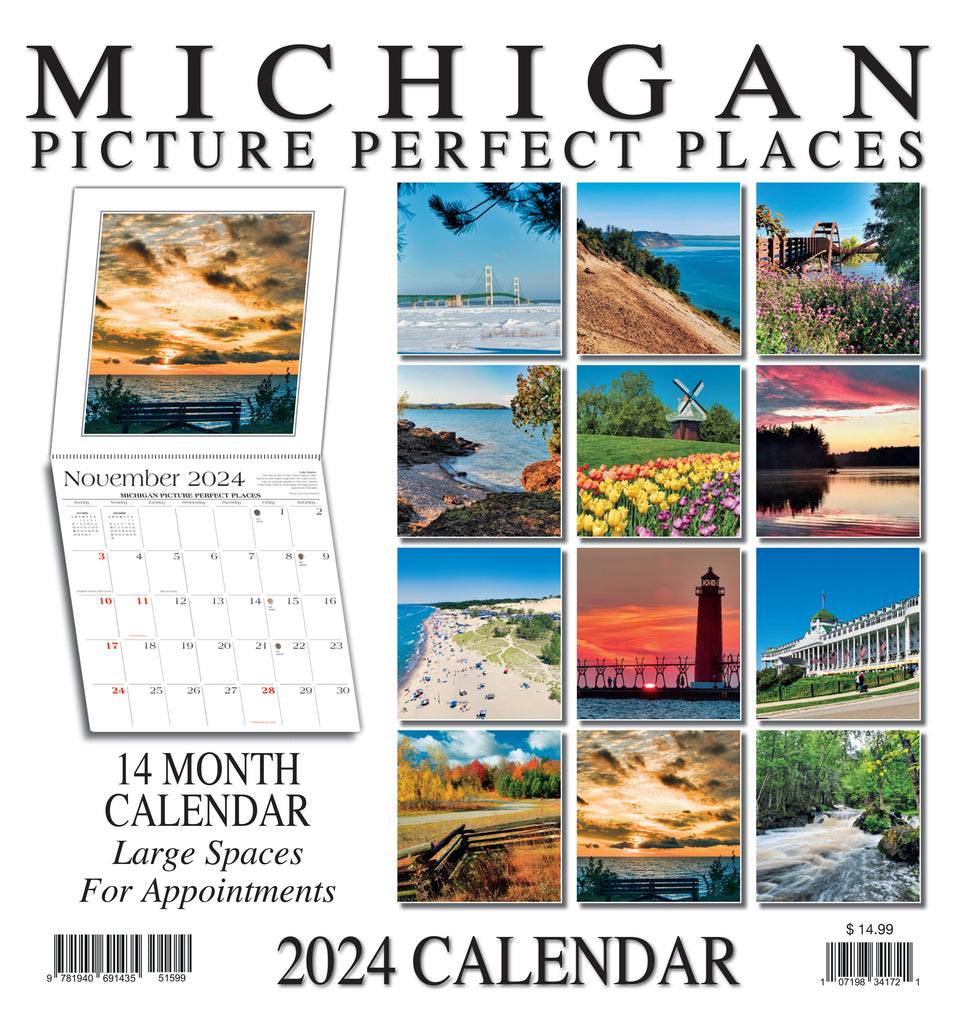 2024 Calendar Michigan Picture Perfect Places 34172 Penrod/Hiawatha