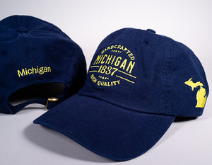 Michigan Hat - 1837 - Blue & Yellow - 83005