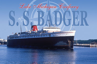 Post Card - Ludington Harbor w/SS Badger (Pack of 50) - 14736
