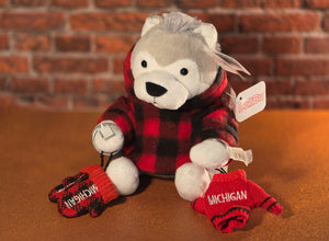 EXCLUSIVE - Christmas Wolf with Hoodie, 1 Mittens Key Chain, 1 Sweater Key Chain -2025PLU4