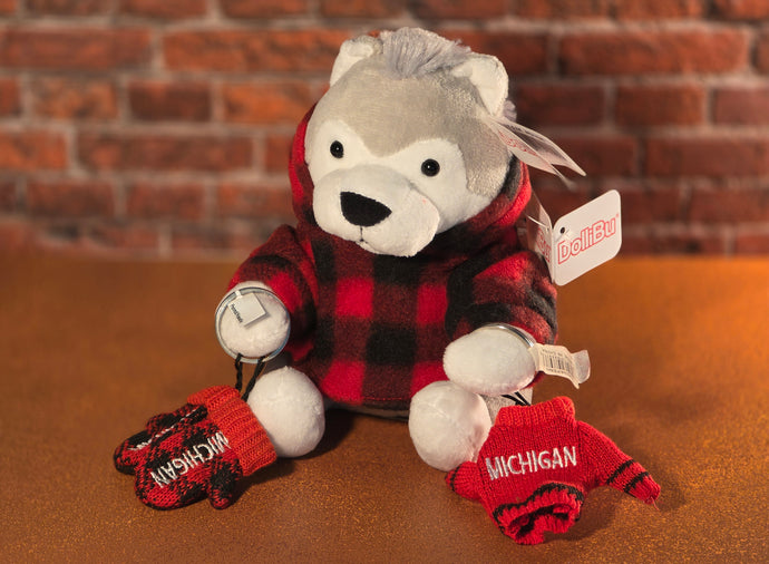 EXCLUSIVE - Christmas Wolf with Hoodie, 1 Mittens Key Chain, 1 Sweater Key Chain -2025PLU4