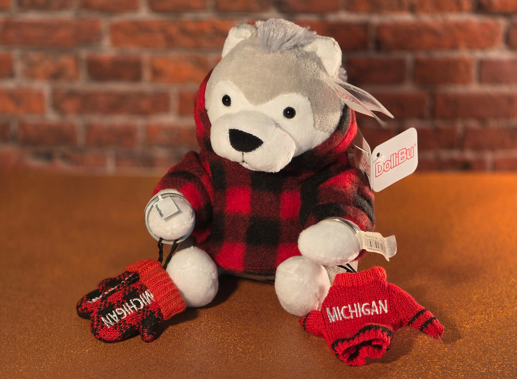 EXCLUSIVE - Christmas Wolf with Hoodie, 1 Mittens Key Chain, 1 Sweater Key Chain -2025PLU4