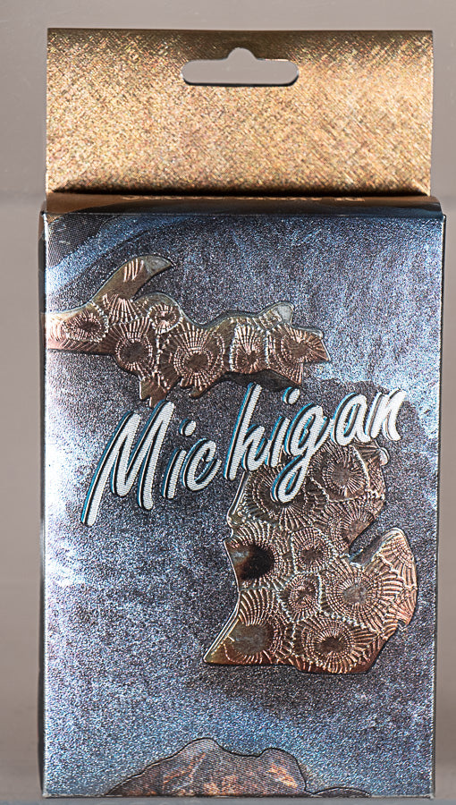 Playing Cards - Michigan Petoskey Stone Foil - 24260