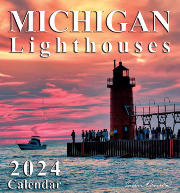 2024 - Calendar Michigan Lighthouses - 34171