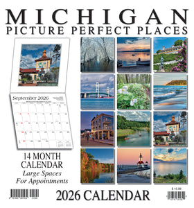 2026 Michigan Picture Perfect Places Calendar - 34182