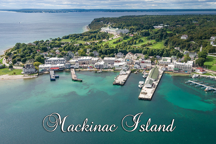 Post Card - Mackinac Island Aerial View - 25 Pack