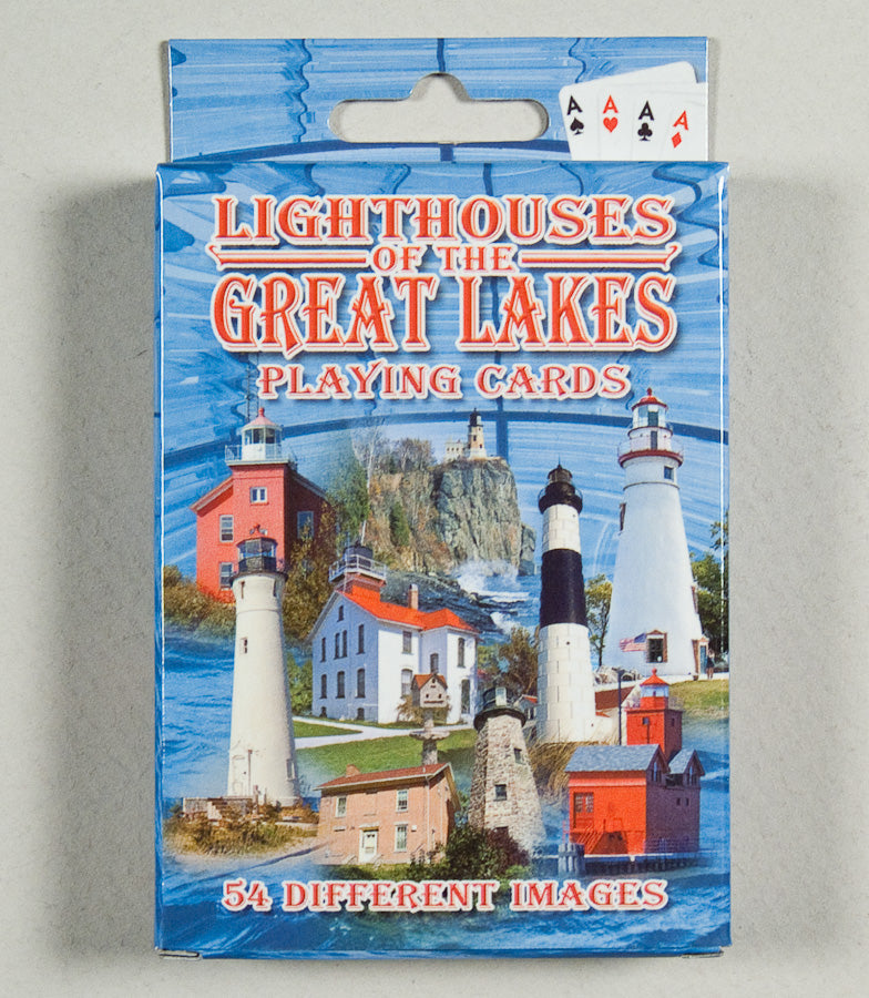 Playing Cards -54 View - Lighthouses of the Great Lakes - 1071924214