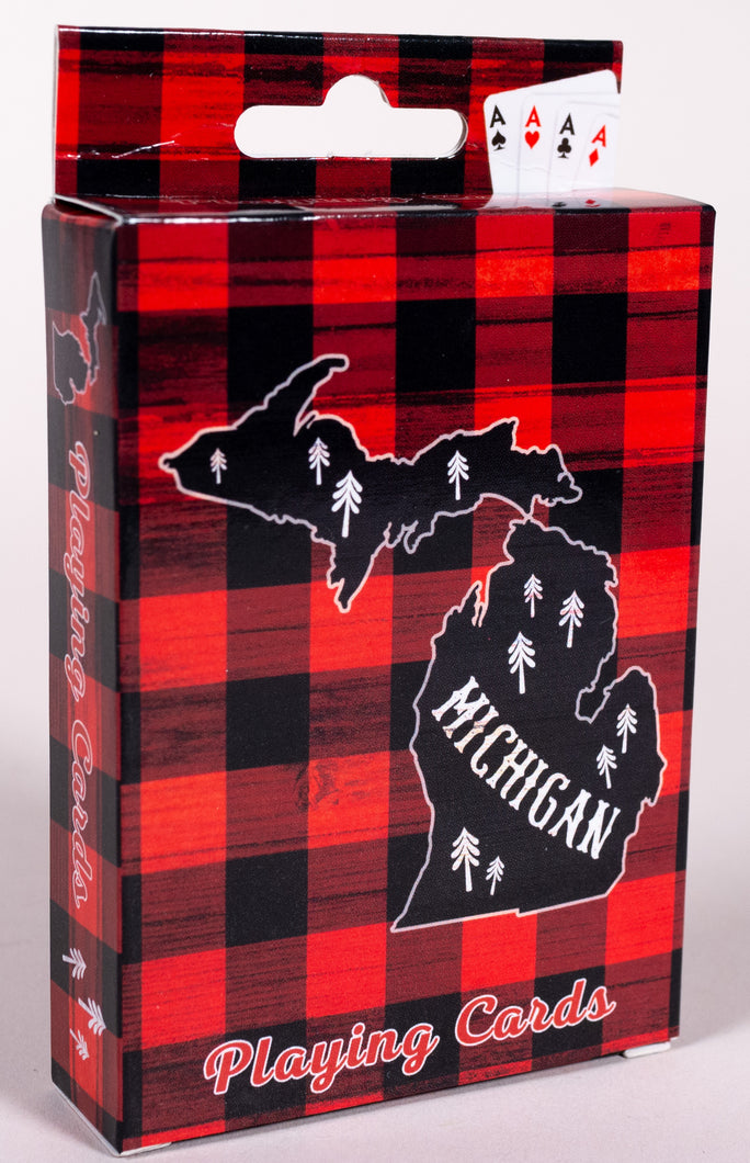 Playing Cards - Michigan Plaid Theme - 24248