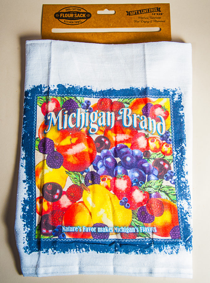 Tea Towel Fruits of Michigan - 44026