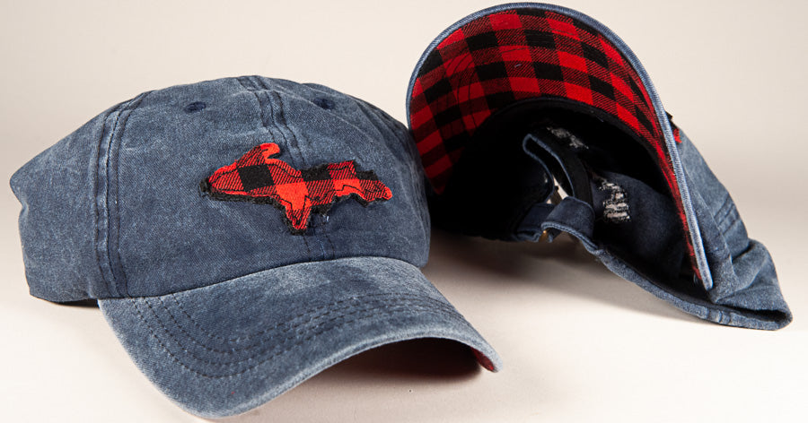 Upper Peninsula Hat - Plaid - Blue Denim - 83004